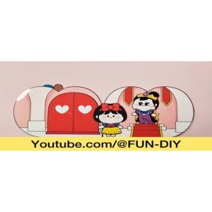 (DIY PACK) SNOW WHITE Busy Book l Paper Doll Book l DIY Book l Quiet Book l Kid Activity Book