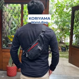 TORCH Tas Pinggang Selempang Anti Air Ringan Pria Wanita - Waist Sling Bag Koriyama