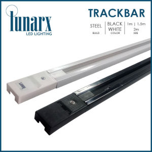 Lunarx Two Wire Track Bar Black 1M LNRX-CS20-100-B