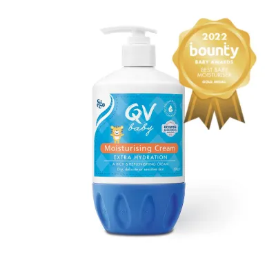 AUSTRALIA QV Baby Moisturising Cream Lotion 250g 500g Extra Hydration For Eczema Sensitive Dermatitis Psoriasis Dry Skin