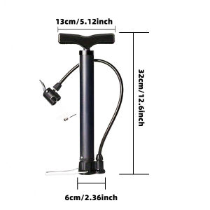 Bicycle Inflator Portable Mini High Pressure Inflator Basketball Toy Inflator Manual Inflator Three In One Nozzle Portable Tire