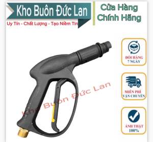 Súng Rửa Xe Áp Lực Cao Lõi Kim Loại Ren 22mm Chuyên Dùng Cho Máy Rửa Xe Súng Áp Lực