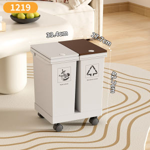 TONGGUMO | Pedal Step with Wheels Garbage Bin for Kitchen and Bathroom