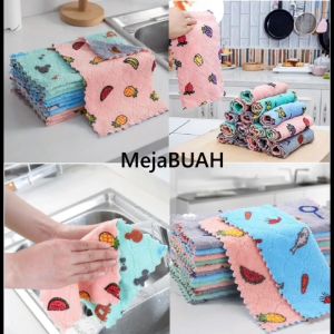 【10pc】Doorgift Towel | Doorgift Kahwin Cantik Tuala Kecil | Hadiah Gift Wedding | Kenduri Kawin Aqiqah Tunang kahwin nikah | Dishwashing Cloth Kitchen Cleaning Wipes Household Multipurpose Absorbent Nonstick Oil Fiber Cleaning Cloth