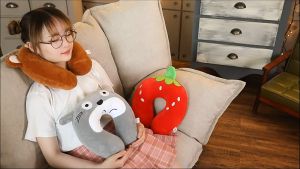 หมอนรองคอตัวยู หมอนรองคอคุณภาพสูง แก้เมื่อย แก้ปวดคอ หลากหลายสี G2990