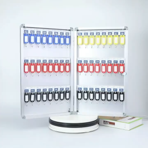 Key Box Organizer 32/48 Keys Capacity Key Box Wall Mounted Key Cabinet Secure Key Box