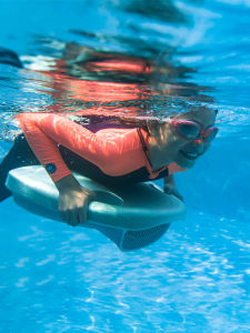 Electric SurfboardASIWO Childrens Water Propeller Aid Swim Board Surfing Floating Board Adult Kids Paddleboard Swimming Aid