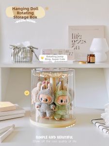 BOZHI | Transparent Rotating Display Box for Plush Dolls Figures