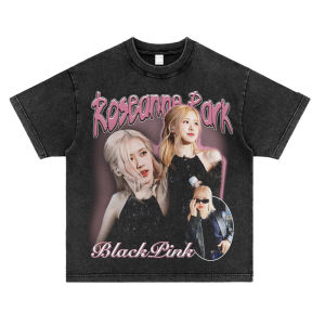 Áo Thun Cotton Tay Ngắn in Họa Tiết Rose Cổ Tròn Dáng Rộng Thoải Mái Cho Mọi Giới Tính Mùa Hè 2023