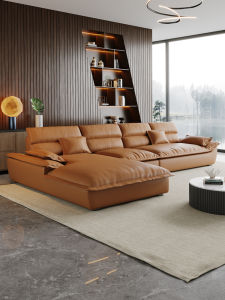 Italian Minimalist Sailing Empress Sofa High Back L-Shaped