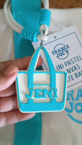 Neymu Toteful Personalized Name Tag | Custom 3D Printed Bag Charm | Tote Bag Name Tag | Personalized Bag Tag