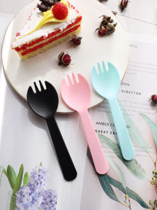 Thìa Nhựa Dùng Một Lần Dày Ba Gai Thìa Mút Kem Thìa Mút Kem Dày 100 Chiếc Thìa Mút Kem Dùng Một Lần Cho Tiệc Sinh Nhật