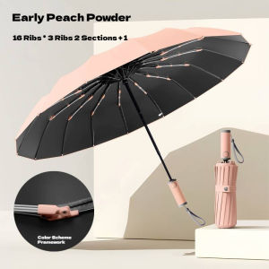 XMSJ | 16K Double Bones Large Umbrella for Men Women Windproof Umbrellas Automatic Folding Strong Luxury Sun Rain Umbrella UV Business