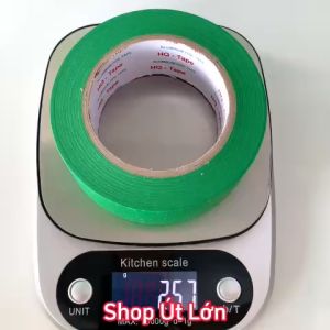 1 Cuộn băng keo giấy màu xanh lá rộng 4.7m dài 50 mét lõi giấy 3mm giá tại xưởng