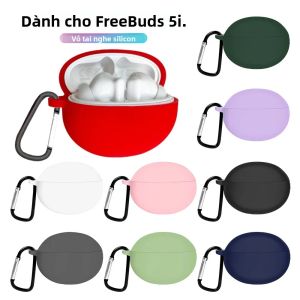 Ốp Bảo Vệ Silicon Cho Huawei Freebuds 5i 4i Tai Nghe Không Dây Có Móc Phụ Kiện Tai Nghe Bao Da