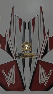 Striping Stiker Lis Polet Body Honda Megapro Mega Pro 2012 2013 Hitam Merah Standar Berkualitas