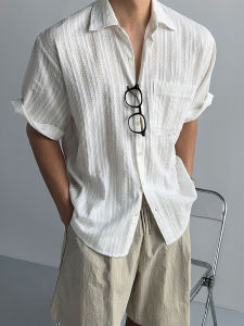 DAVID&ME | Mesh Lightweight and Breathable Mens Short Sleeve Shirt
