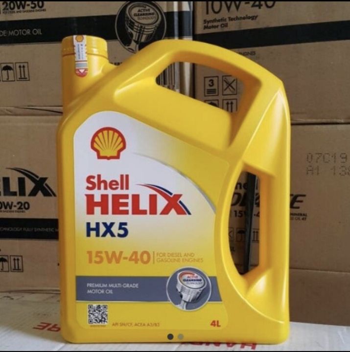 Oli Shell Helix Hx5 Api Sn Cf Acea A3 B3 Sae 15w 40 4l Lazada Indonesia