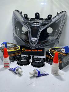 Reflektor lampu h4 lengkap fiting soket H4 VARIO 125