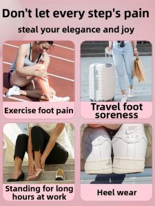MICUI | Womens Arch Support Insoles Flat Foot Correction Whale Pads