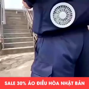 Áo điều hoà quạt gió Áo điều hoà nhật bản pin khủng 50000mAh quạt 12V chống nắng chống nóng chống tia tử ngoại cực tốt Áo điều hoà pin trâu - quạt mạnh - thoáng mát giúp người lao động tăng hiệu quả làm việc