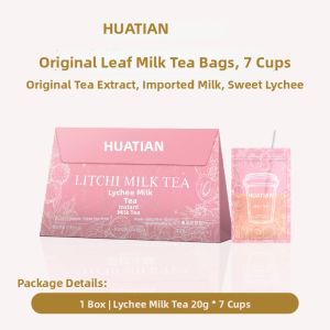 HUATIANCUI | Lichee Ice Brew Zero Sugar Easy-to-Prepare Light Milk Tea