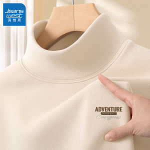 Warmth Mens Thermal Shirt High Neck Long Sleeve Half High Collar Winter T-Shirt Jeanswest New 2024 Polyester Fiber Soft