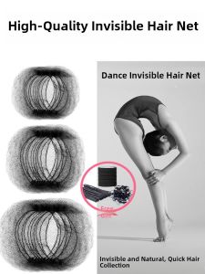 Invisible Hairnet Womens Dance Chignon Net Pocket Childrens Disposable Stewardess Hair Cover Ancient Style Folk Dance
