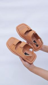 Amazeus SUAVE Sandal Tali Wanita Platform Sepatu Croco