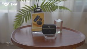 TNW A13 Wireless Microphone 2-In-1 Clip On Mic Wireless Dual Lavalier Mikrofon Iphone dan Charging Case Bluetooth Mikrofon Wireless Clip on untuk TikTok YouTube Facebook Live Stream