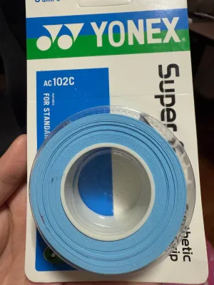 (Locally Stocked in SG) YONEX SUPER GRAP AC102 (Tacky Feel) Pack of 3 - Yonex’s 1st overgrip for badminton tennis pickleball squash