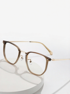 HELEN KELLER | Tea Tint Fashion Stylish Titanium Frame Myopia Glasses