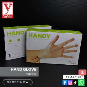Disposable Multipurpose Plastic Gloves / Handy Disposable Gloves / Sarung Tangan Plastik Pakai Buang Teong Chuan