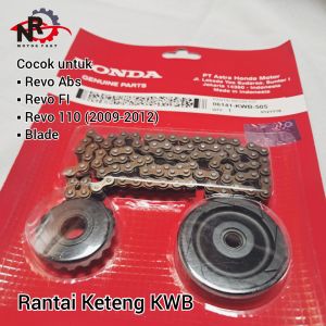 Rantai Mesin Keteng Kamprat Revo Absolut-FI Blade Rantai Keteng Revo 2009 2010 2011 2012 Revo FI Blade Refo FI Absolute Revo ABS FI KWB 06141-KWB-505