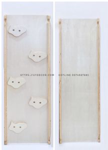 Bập Bênh Cho bé Cầu Trượt Bập Bênh 3 trong 1 Bập bênh Cầu vồng (Rainbow Rocker) Uydecor Gỗ Plywood Nhập Khẩu Size lớn