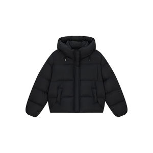 A chock | Warm Heavyweight 90% White Duck Down Hooded Quilted Jacket