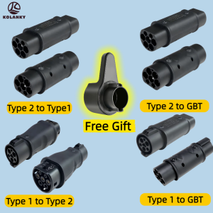 Kolanky 32A 7.2KW Type 2 To Type 1 Adapter 22KW Type 2 To GBT 7.2KW Type 1 To Type 2 Adaptor 7.2KW Type 1 To GBT  Conventor