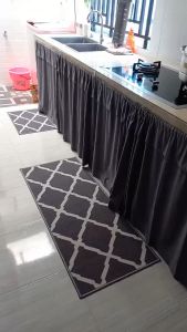 Keset Lantai Rumah Keset 2 in 1 Keset Kaki Dapur Panjang Keset Dapur Satu Set