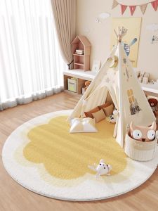 Luxury Children-friendly Non-slip Circular Rug