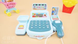 Cashier Machine Toys Swipe Scan Cashier Toys Pretend Play Girl Toys Simulated Supermarket Register
