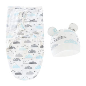 HamshMoc Soft Baby Sleeping Bags Breathable Lightweight Newborn Blankets Wrap-Around Soft Comfort For Baby Sleep Soothing Infants Wrapper With Hood