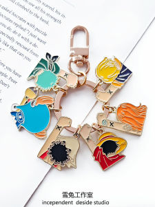 Cartoon One Piece Keychain Pendant Soron Baguette Boyfriend Gift Sunlight Number Bag Accessory Chinese Production 2025 Spring