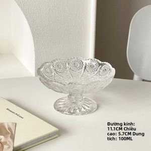 Bát Đựng Trái Cây Thủy Tinh Nhỏ Sang Trọng Bát Đựng Đồ Ăn Nhẹ Bát Đựng Kẹo Bát Đựng Tráng Miệng Bát Đựng Trái Cây Kiểu Âu