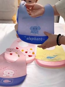 DreamBaby Celemek Makan Bayi Kartun Lucu Silicone Slabber Baby Bib Bpa Free