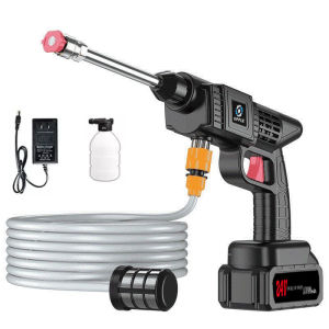 DELIXI Wireless Car Washer High Pressure Portable Washer Gun Cordless 24V Lithium Battery Power