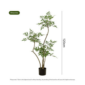 160/180cm Nandina Artificial Plants with Multi-branches and Rich Leaves