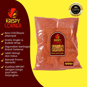 BUMBU TABUR RASA PEDAS ASIN GURIH KEMASAN 100GRAM BUBUK TABUR ASIN GURIH 100GR JT115 - Cocok untuk Keripik, Mie, Ayam, Cumi, Udang, dll - Berat 100gr (Netto) - Aroma Wangi yang Khas