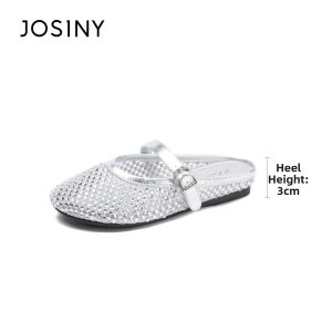Josiny | Summer Thick Sole Open-Toe Sandals Half Slippers Hollow Design