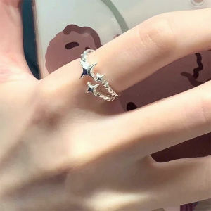 🔥Star Ring Female Design Adjustable Opening Asterism Ring Cool Style LovelylifeFu👍