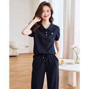 MOHANYIMEI | Trendy Casual POLO Tshirt and Pants Set